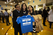 Kinjal Mehta, an OB/Gyn match, celebrates with father Mukesh and mother Dipti. The whole family is happy that her training will be at UT Southwestern.