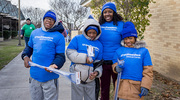 Dozens of UTSW community members and their families join in to serve the South Dallas neighborhood.