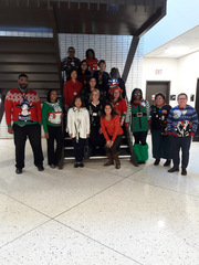 Photo submitted by Alethe Sannes, Hospital Decision Support. <br />Row 1: Karim Feamster, Courtney Davis, Tina Carr , Jessica Gonzales, Brianna Nemons, Arlene Hernandez, Bobby Schrader<br />Row 2: Alethe Sannes, Vanessa Elsworth<br />Row 3: Donna Walker, Eliana Eucida, Anthony Chike<br />Row 4: Philo John, Lisa Shirk<br />Row 5: Paul Panganiban, Toxi Edwards