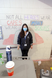 Medical student Jessica Lowe knows the message bears repeating: Not all heroes wear capes.