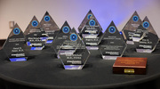 The awards table gleamed at the start of the 2023 Leaders in Clinical Excellence Awards ceremony.