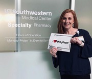 DeAnne Carmichael, Specialty Pharmacy: “This my favorite view on campus! The Specialty Pharmacy is why I am here at UT Southwestern. Every morning, when I walk up to open the doors, I feel excited about what new opportunities are ahead for the day, the week, the years! Always makes my heart happy!”