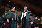 Dr. James Wagner and graduating medical students