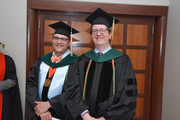 Medical School educators smiling in auditorium