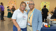 Clinical Staff Supervisor Monica Mason (left) and Program Coordinator Wendell (Keith) Wilson pose for a photo.