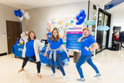 Dozens of UTSW employees volunteered during the festival preview. Pictured from left to right: E.E. Anderson, Richard Press, Katie Kora, and Avery Bottger – Office of Communications, Marketing, and Public Affairs