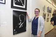 Kate Mackley, with her work John Lefler at the Granada (Black & White Photography, Professional, first place)