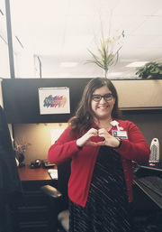 "I’m new to UT Southwestern and I’m a survivor of heart disease. I am proud to be part of this great organization. I took a picture at my work station because I love that I have a big window and can see other campus buildings," said Vanessa Rios, Office of Accounting and Fiscal Services.