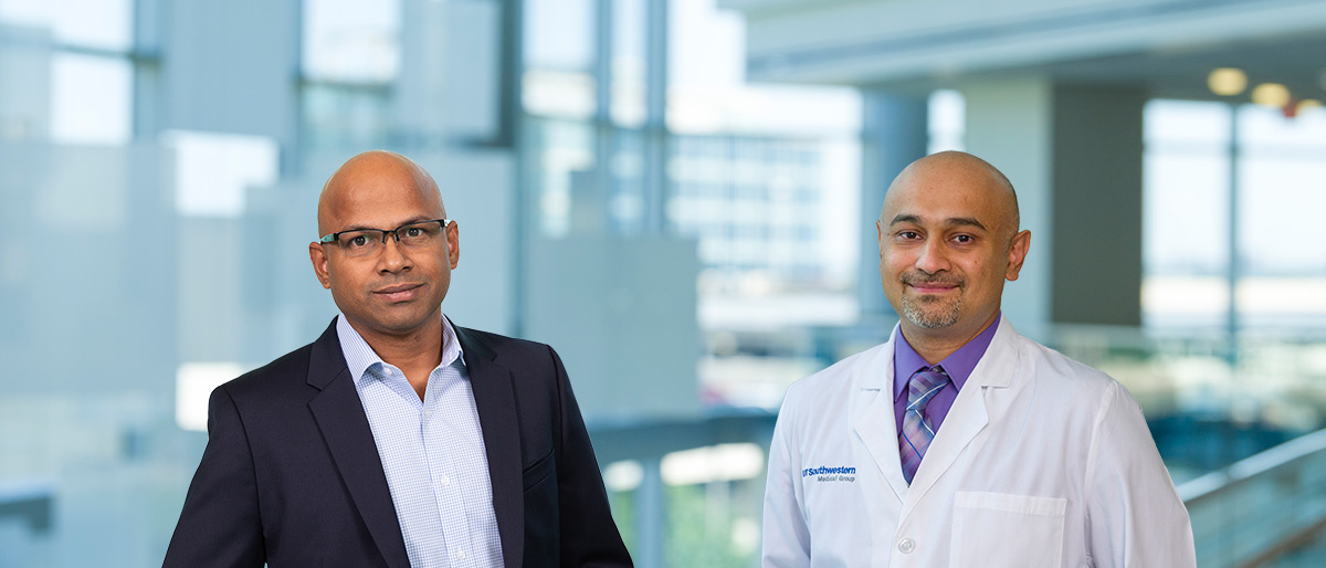 Srinivas Malladi, Ph.D. (left), and Raquibul Hannan, M.D., Ph.D.