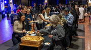 Guests mingled and noshed at the reception.