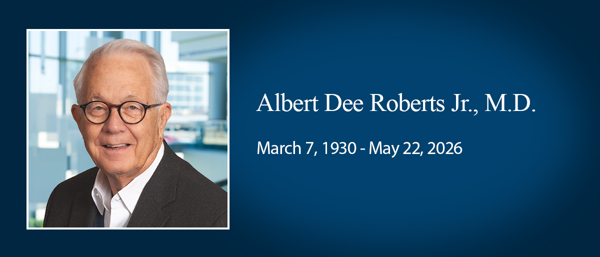 Albert Dee Roberts Jr. obit banner