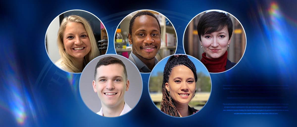 Top row: Lindsay Johnson, Umaru Barrie, Martyna Kosno-Vega. Bottom row: Jame McGinnis, Lilyana Quigley