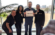 Samantha Quintus, Marlene Gonzalez, Andre Reyes, Manda Patel, Radiation Oncology: “At lunch we get to catch up with co-workers and see the outdoors.”