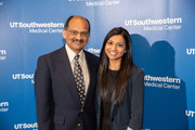 Priya Mathew with her father, Dr. Roy Mathew