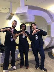 From left: Gezim Ceka, Princy Abraham, and Marissa Mele - Radiation Oncology