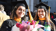 Alexandra Harris (left) and Victoria Gonzalez, Master of Physician Assistant Studies graduates
