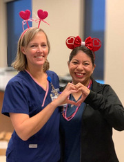 Meredith Weckel (left) and Dulce Ruiz, Simmons Cancer Center Fort Worth