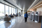 Check-in kiosks on the first floor of West Campus Building 3