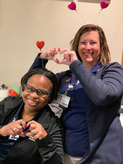 Kim Kissie (left) and Melissa Marion, Simmons Cancer Center Fort Worth