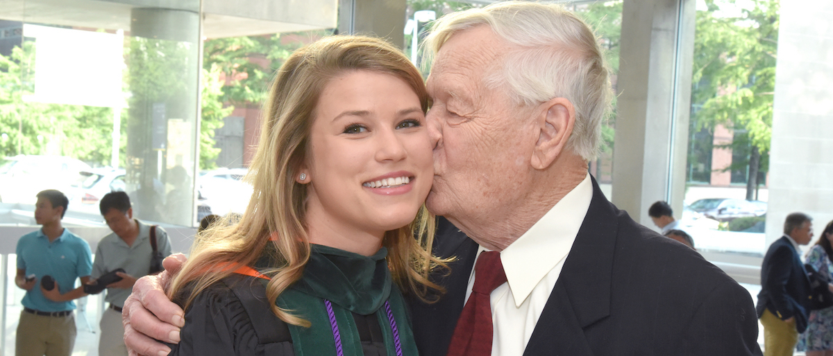 Granddaughter and grandfather both med school grads