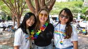 Brunch: Physician Assistant program students (from left) Crystal Miles, Megan Bauer, and Janet Saenz pose for a photo at the brunch.