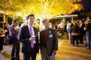 Dr. W. P. Andrew Lee with Dr. Hak Choy take in a perfect autumn evening.