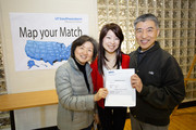 Chelsea Zhang, who matched in Internal Medicine at Baylor College of Medicine in Houston, celebrates with her mom Jumin Xue and dad Jianning Zhang.