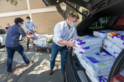 A donation of 10,000 surgical masks arrived from the United Way of Metropolitan Dallas in April.