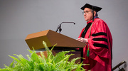 President Podolsky confers the degrees.