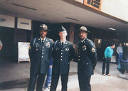 Tim Bingham (center), Army<br />Fire Safety Specialist, Office of Safety and Business Continuity