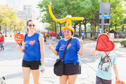 Many walkers brought along a big dose of personality to hit the pavement.