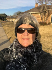 MaryAnn Griffin, Institutional Compliance, poses while out for a socially-distanced walk.