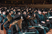 Medical School students seated during commencement
