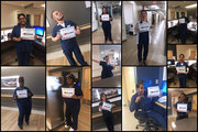 Michelle Roberson, Acute Care of the Eldery, submitted several photos of her coworkers. Pictured: Agnes Mas, Alex Sinkov, Jerry John, Lashaunda Greer-Donnelle, Lori Ewalt-Hughes, Patricia Nkhono, Precious Hence, Shirly Thomas, and Tracy Tutson.