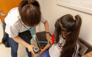 Blood pressure screenings were also part of the day.