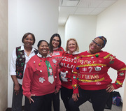 Left to right: Genell Hicks, Tiwania Braziel, Denise Aguilar, Cindy Warren, and Keisha Ross – William P. Clements Jr. University Hospital