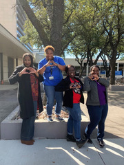 From left: Shauna Stanley, Center for Alzheimer’s and Neurodegenerative Diseases; Jessica Hopkins, Neurology; Tamara Mills, Pediatrics; and Aqueelah Anderson, Neurology