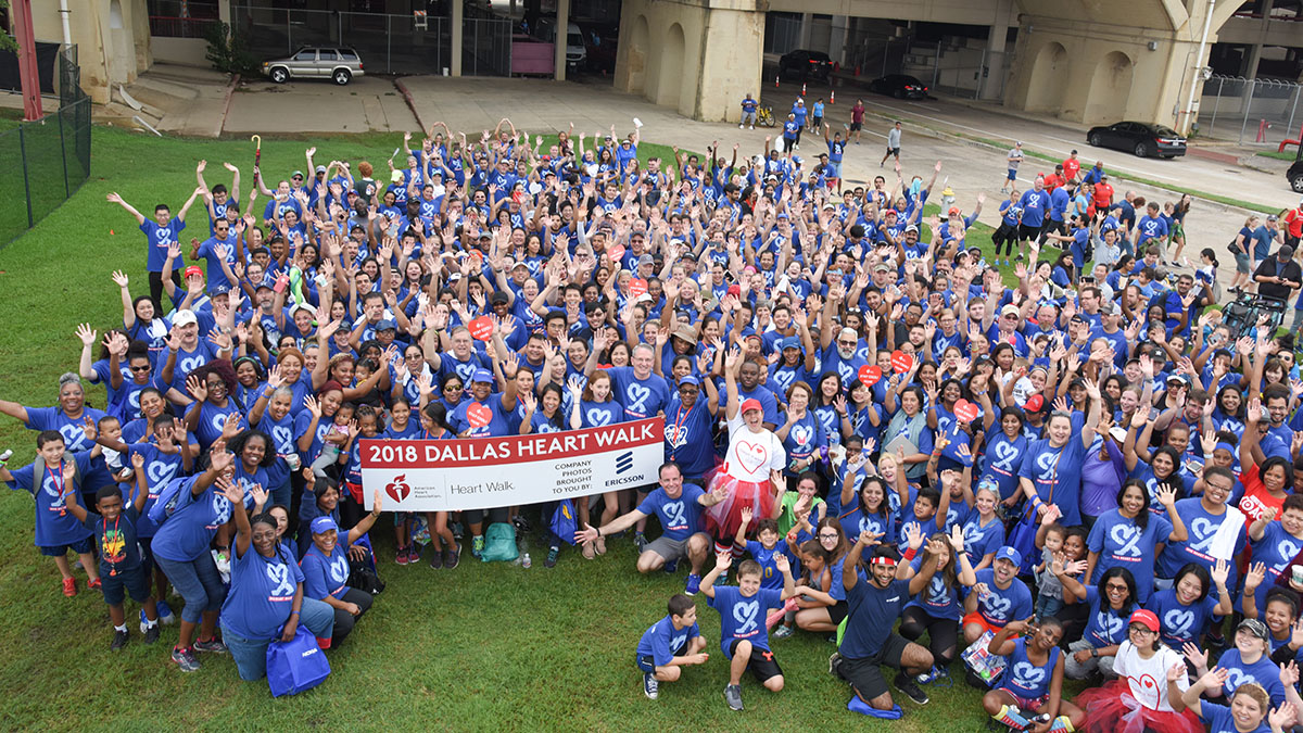 Group portrait of UTSW walkers