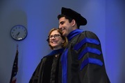 Dr. Beth Kennard (left), Professor of Psychiatry, and Dr. Lucas Zullo, who earned a doctorate in clinical psychology