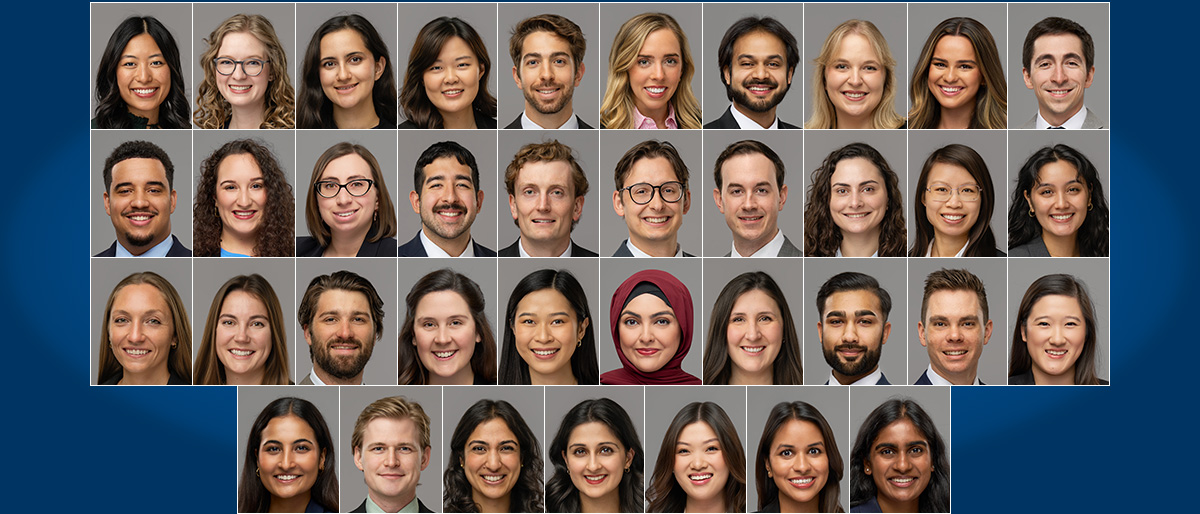 Headshots of each of the 37 medical student award winners.