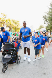 No walker was too tall or too short to hit the street for the walk.