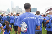 T-shirts feature UTSW's logo on the back.