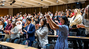 Attendees of the Carole Mendelson, Ph.D., Distinguished Visiting Professorship Lecture applauded the intriguing presentation of Gina R. Poe, Ph.D., on sleep and memory. Dr. Poe discussed the many reasons why sleep is essential in the April lecture hosted by the Women in Science and Medicine Advisory Committee.