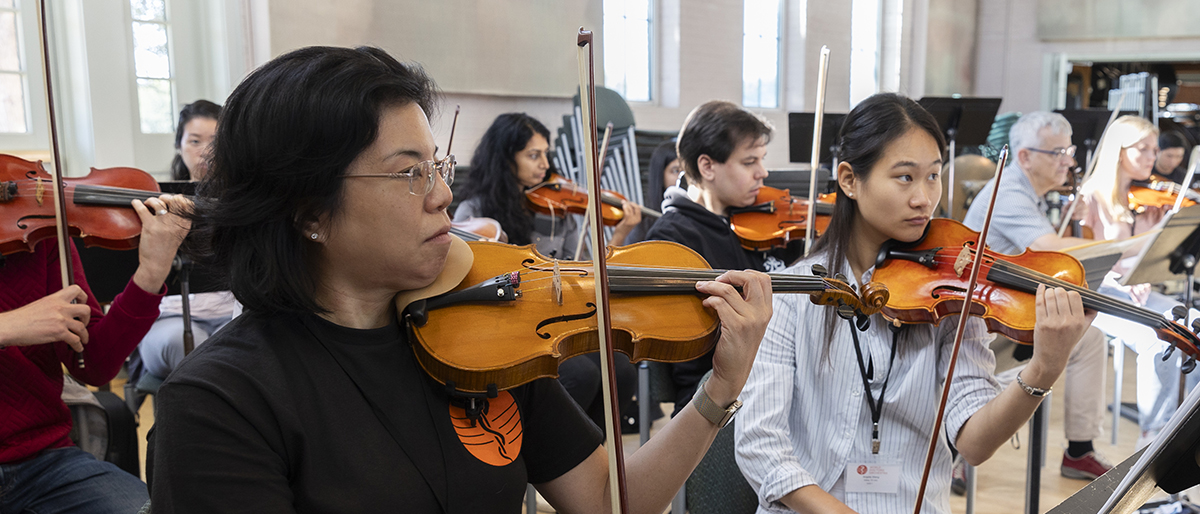 World Doctor's Orchestra performing.