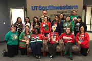 Alexis Coffman – Staff at the Richardson/Plano Medical Center look very merry with Skully, the office skeleton.