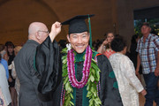 Medical Student in lobby following commencement