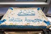 Attendees of the Volunteer Appreciation luncheon reconnected over barbecue and cake, marking a welcome, in-person return for the annual event.