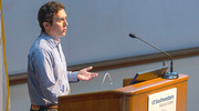Hume Stroud, Ph.D., Assistant Professor of Neuroscience, speaks about his research to understand the epigenic mechanisms that are unique to the brain, uncover the regulatory systems for these mechanisms, and determine how environmental cues interact with those pathways. His goal is to provide insights for development of therapeutic strategies to alleviate neurologic symptoms in patients.