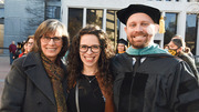 Doctor of Physical Therapy graduate Alex Wiebold and his family