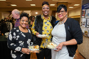 Employees enjoyed savory bites at the reception.